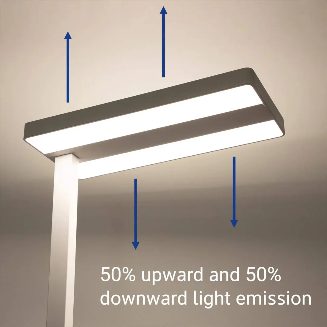 MAULjaval LED Vloerlamp - dimmbaar - standvoet - zwart - 1 stuk - 61 x 28 x 196 cm - MAUL