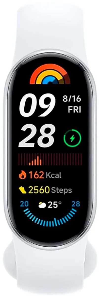 Xiaomi Smart Band 9 - 41mm - 240mAh - Zilverkleurig/Wit