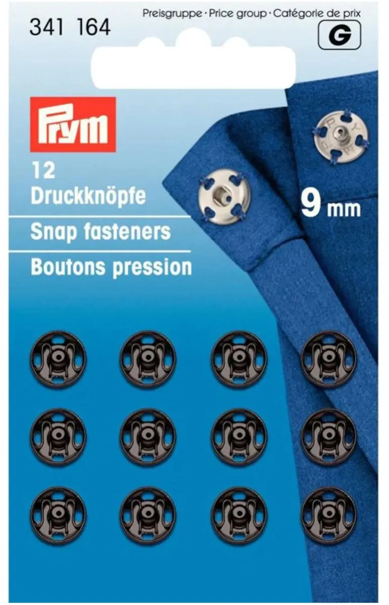 Prym Drukkers 9mm - 12 Stuks