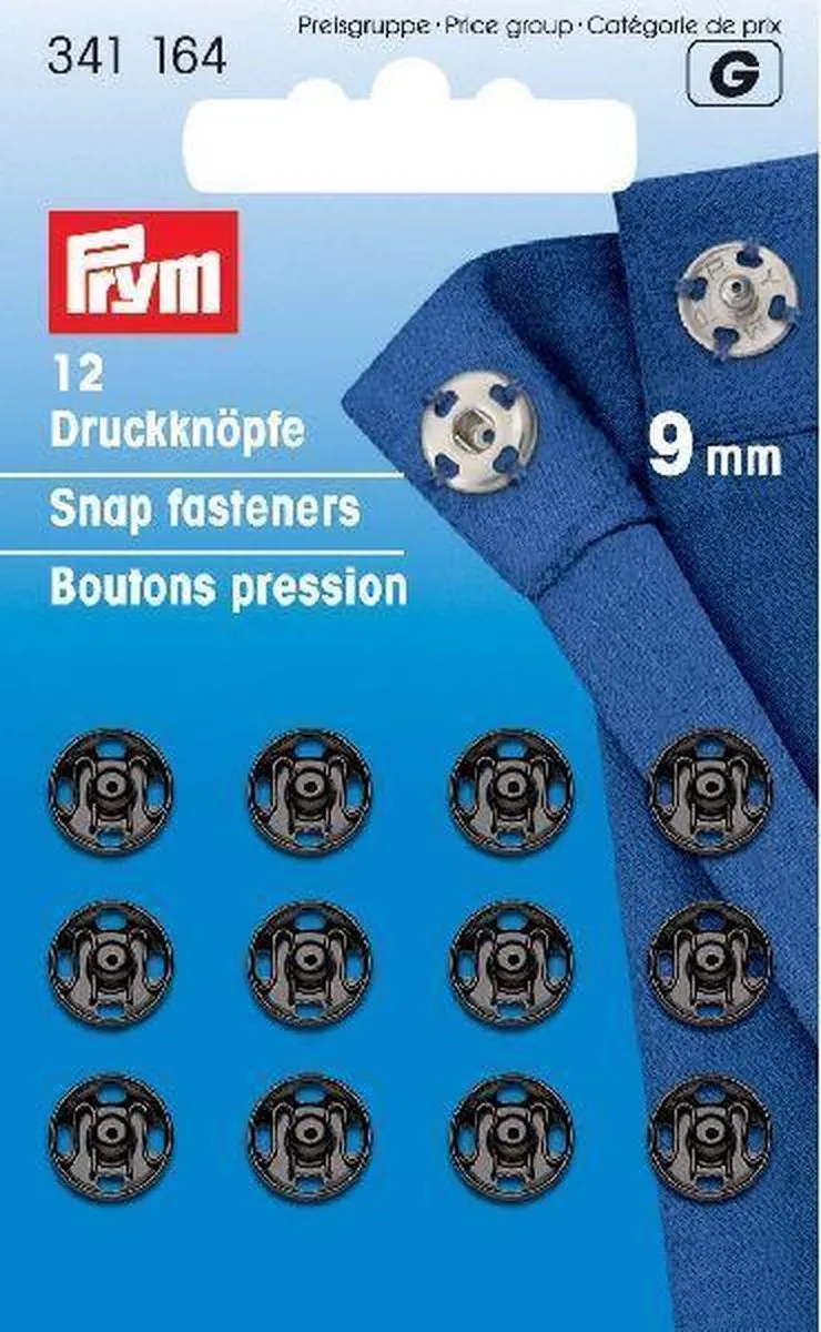 Prym Drukkers 9mm - 12 Stuks