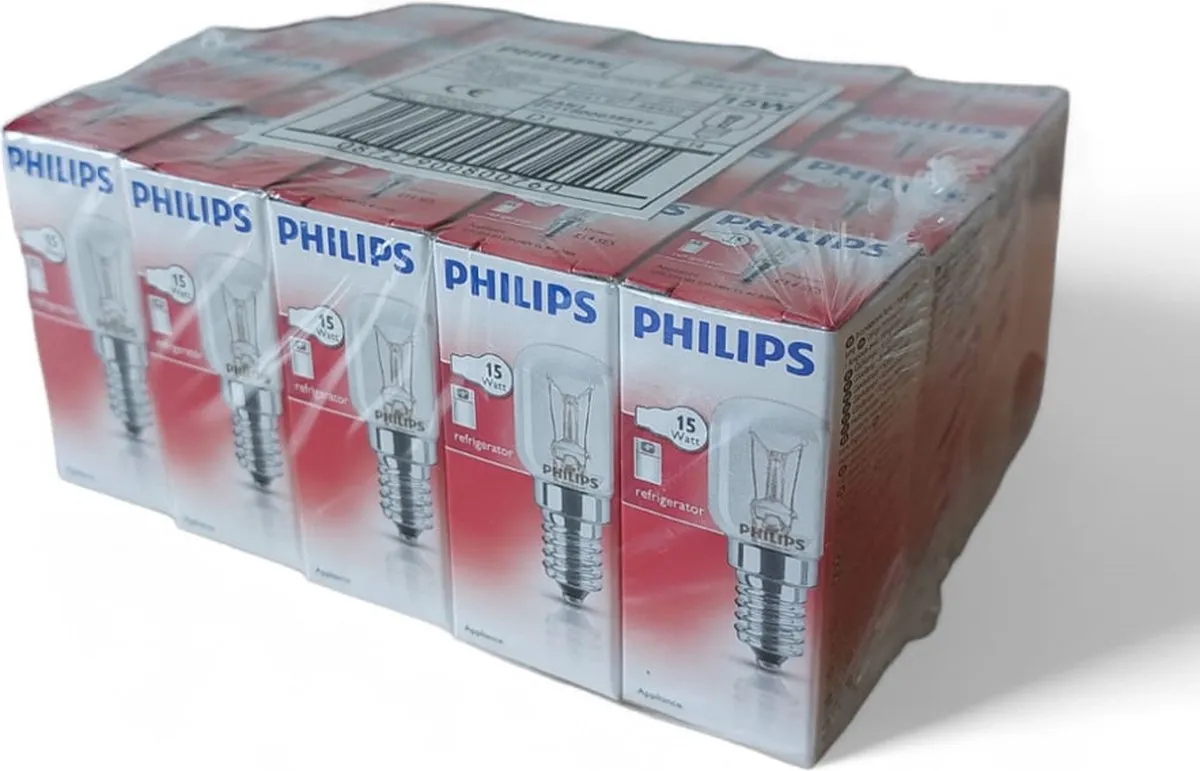 Philips Koelkastlamp E14 15W 2700K - 20 Stuks