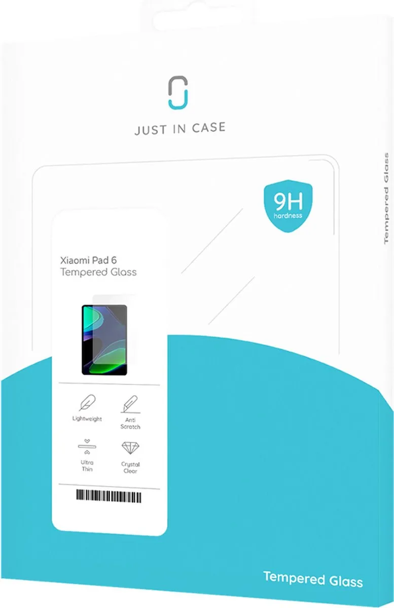 Just in Case Cazy Glas Screenprotector Xiaomi Pad 6 - 8323118 - afbeelding 4 van 6