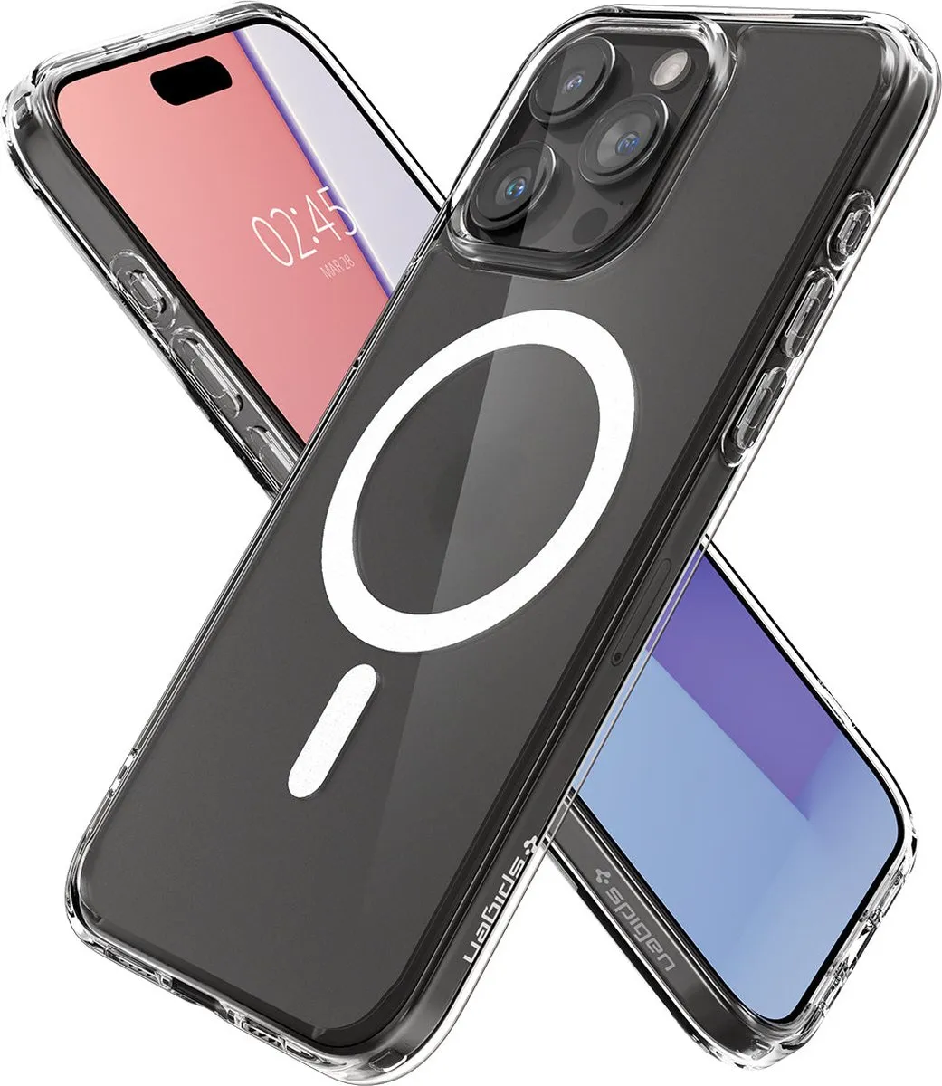Spigen Ultra Hybrid MagFit ACS06580 Hoesje - iPhone 15 Pro Max - Transparant