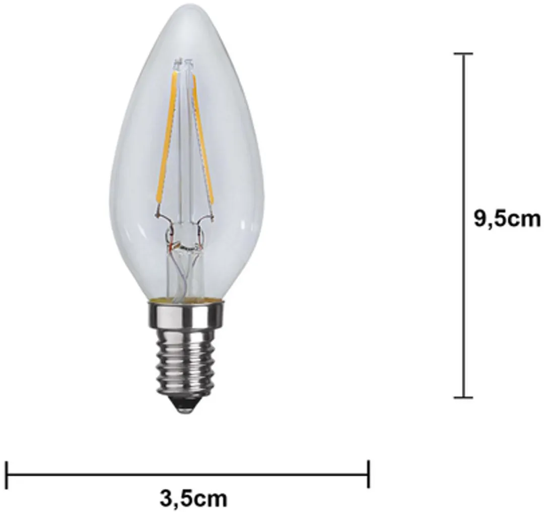 Star Trading 352-07-1 LED-lamp E14 - 1,5W Warm wit Mat