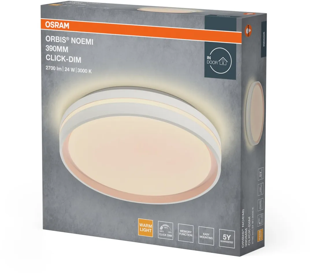 Osram Orbis Noemi LED Plafondlamp 390mm - 24W 3000K Warm Wit