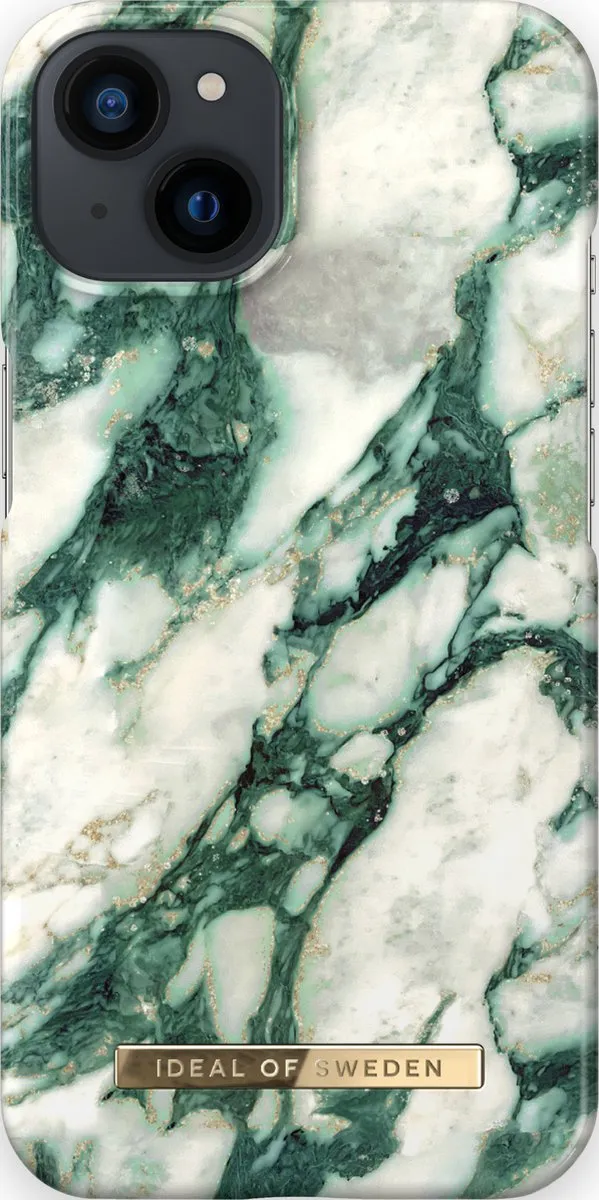 iDeal of Sweden iPhone 14/13 Backcover - Calacatta Emerald Marble