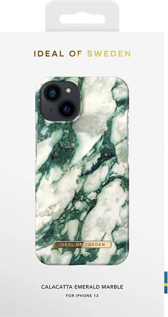 iDeal of Sweden iPhone 14/13 Backcover - Calacatta Emerald Marble