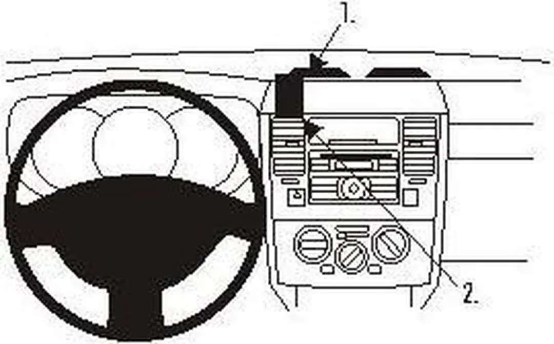 Brodit ProClip 853919 Telefoonhouder - Zwart