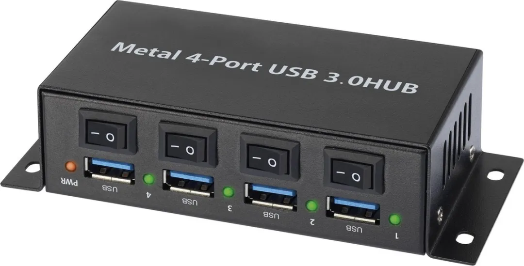 Renkforce RF-3955362 USB-hub 4 Poorten - USB 3.0 5Gbps - Zwart