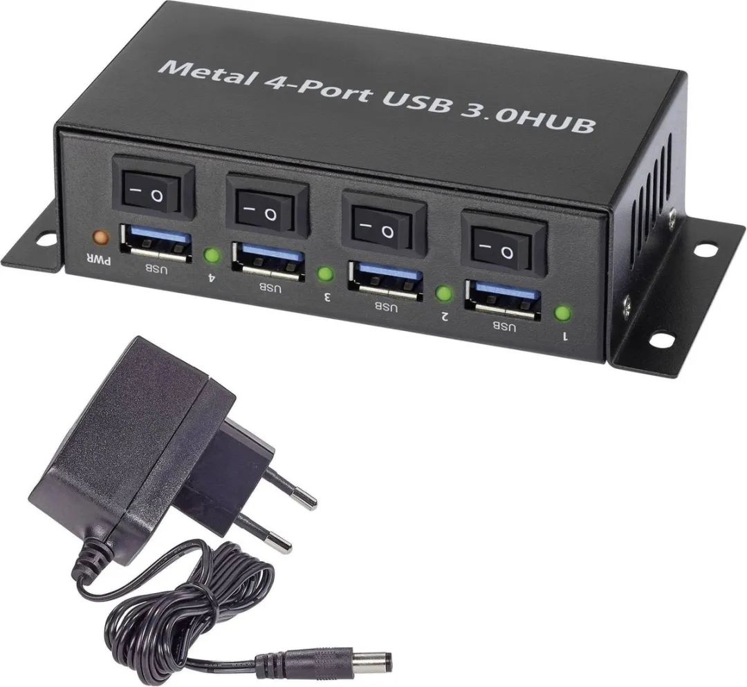 Renkforce RF-3955362 USB-hub 4 Poorten