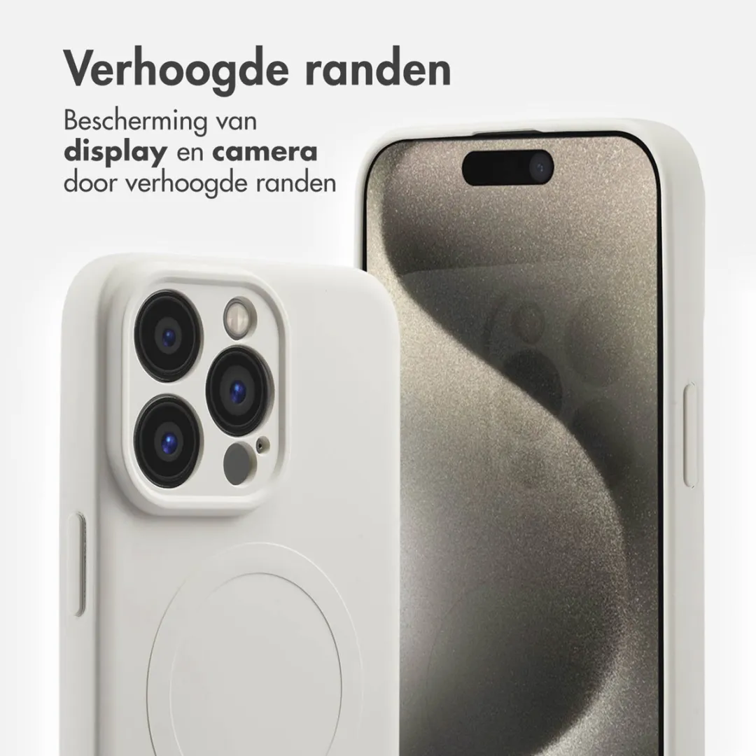 Imoshion Hoesje iPhone 15 Pro Max - Beige - MagSafe