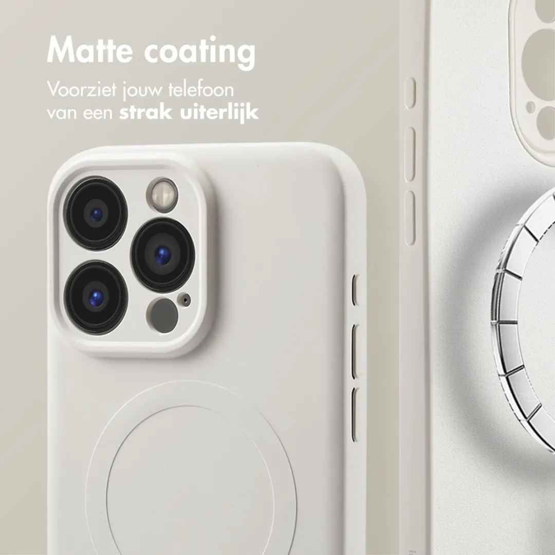 Imoshion Hoesje iPhone 15 Pro Max - Beige - MagSafe