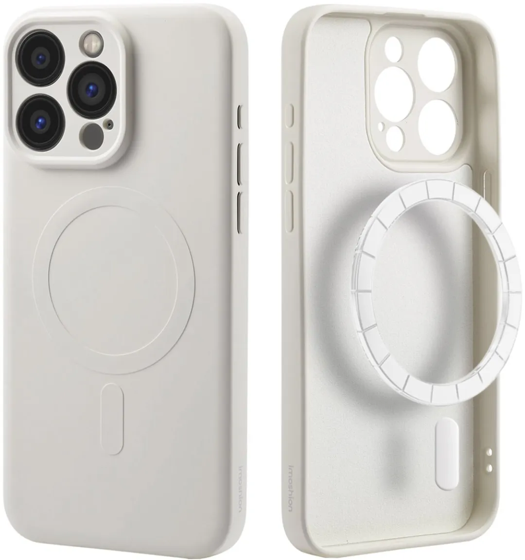 Imoshion Hoesje iPhone 15 Pro Max - Beige - MagSafe