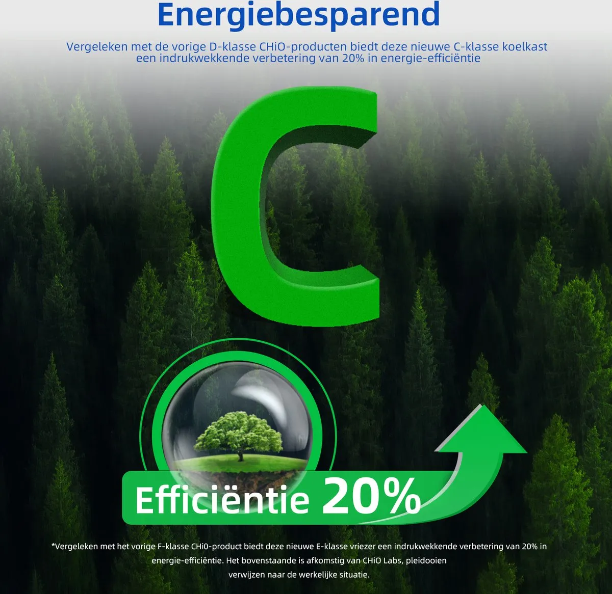 CHiQ CTT107BC Compact Koelkast 107L - Zwart - 37dB - afbeelding 3 van 6