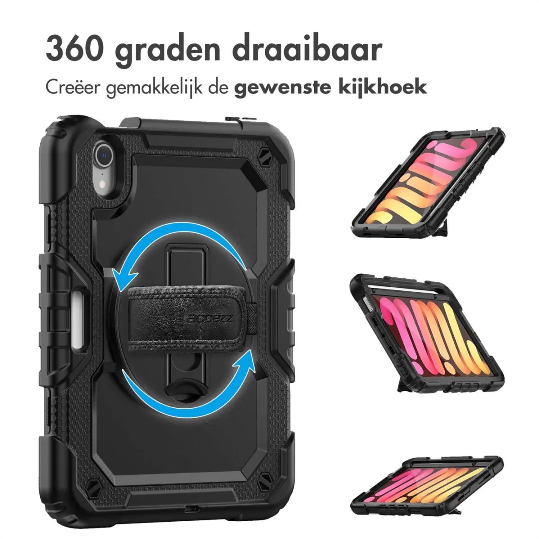 Accezz Tablethoes SH00063447 - Apple iPad Mini 6/7 - Zwart