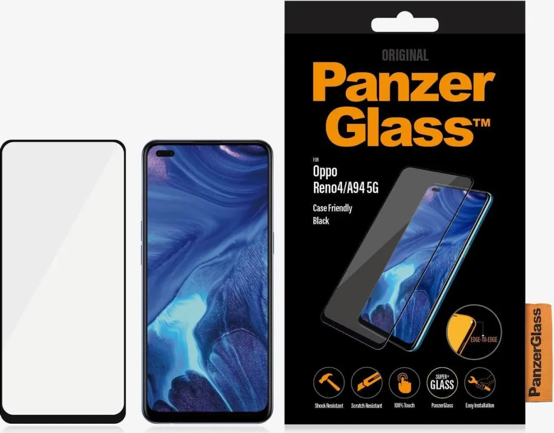 PanzerGlass PZ-7074 Screenprotector OPPO A94 5G - Zwart
