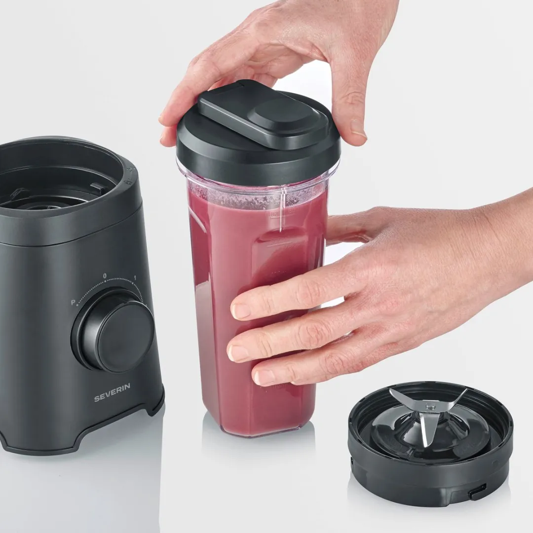 Severin SM 3743 Smoothieblender 320W - 2 Bekers 600ml - Zwart