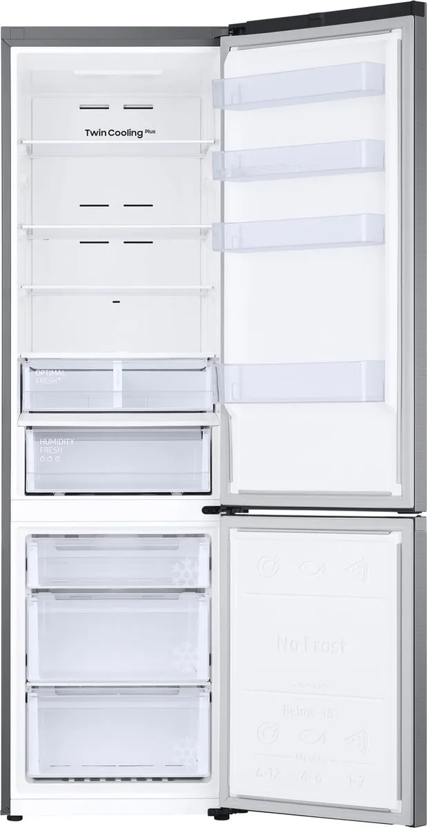 Samsung RB38C607AS9 Koel-vriescombinatie 387L - Wi-Fi - Zilver