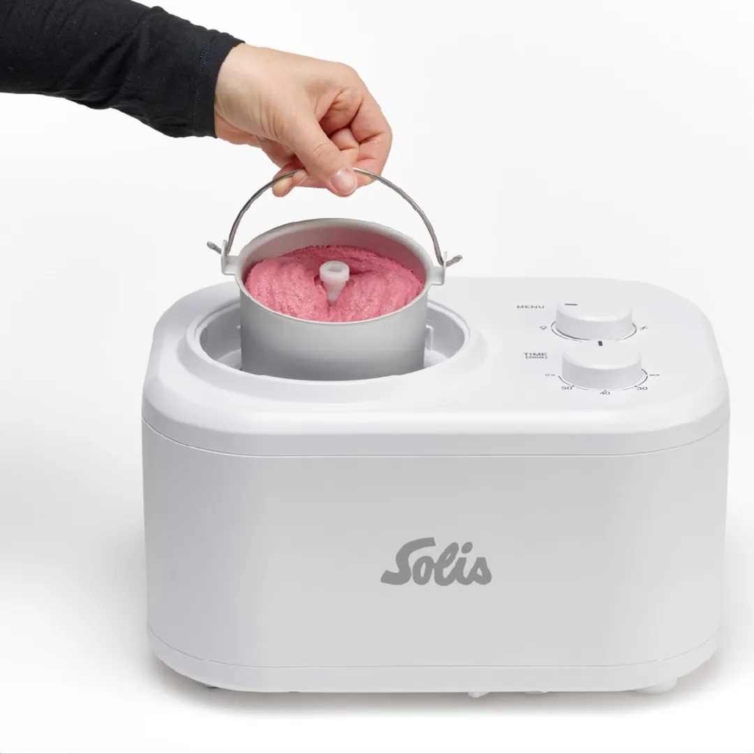 Solis Gelatissima IJsmachine 100W - 1 Liter - Wit - afbeelding 6 van 6