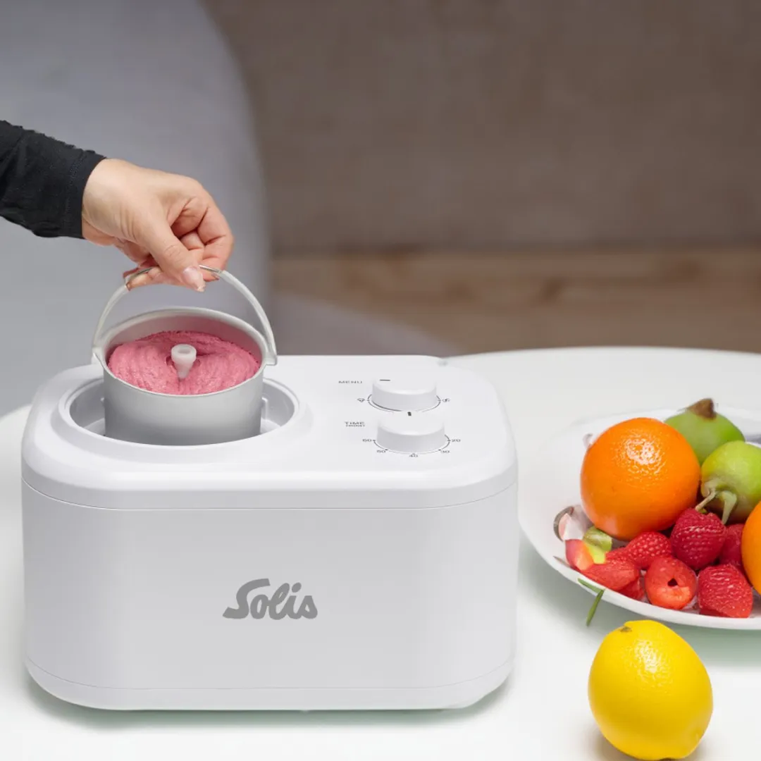 Solis Gelatissima IJsmachine 100W - 1 Liter - Wit