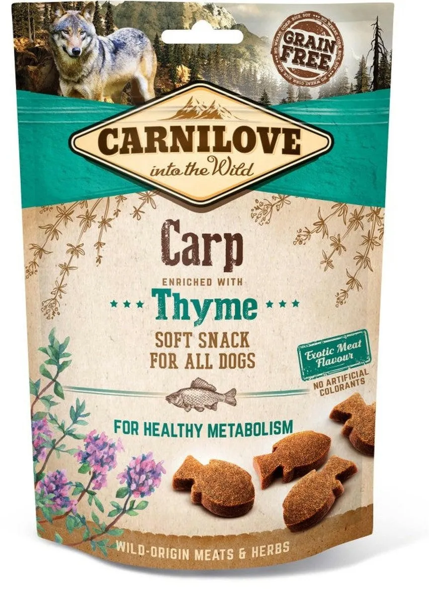 Carnilove Soft Snack Karper/Tijm 200g