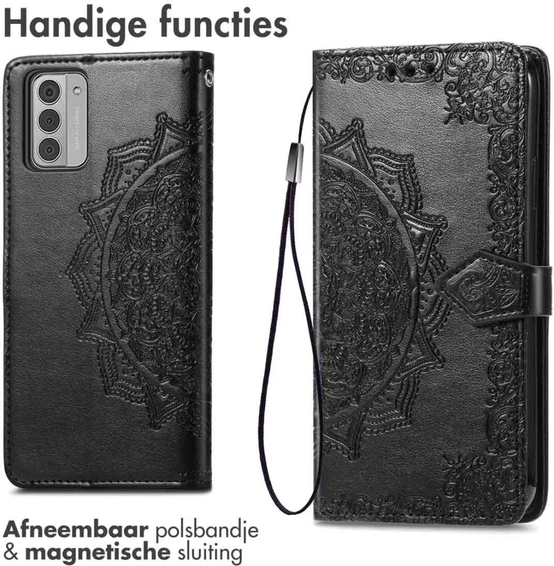 Imoshion Nokia G42 Hoesje Mandala Bookcase - 3 Stuks - Zwart