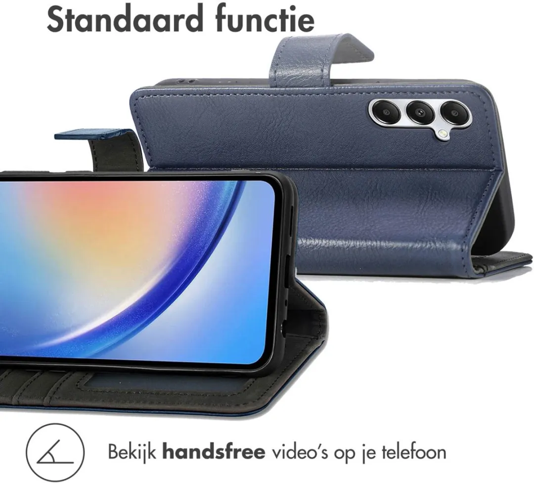 Imoshion Hoesje Samsung Galaxy A35 - Donkerblauw - 3 Pasjes