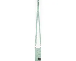iDeal of Sweden iPhone 12 Pro Max Necklace Case Mint Croco - afbeelding 2 van 2