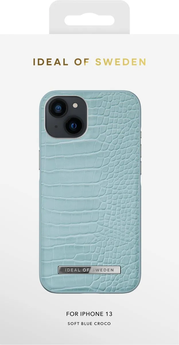 iDeal of Sweden Atelier Case iPhone 13 Soft Blue Croco - IDACSS22-I2161-394