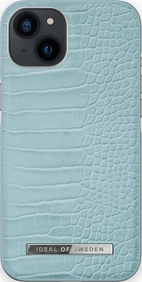 iDeal of Sweden Atelier Case iPhone 13 Soft Blue Croco - IDACSS22-I2161-394