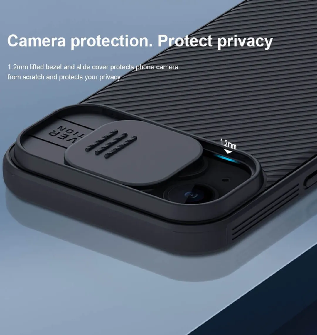 Nillkin CamShield Hoesje iPhone 15 Plus - Zwart - afbeelding 6 van 6
