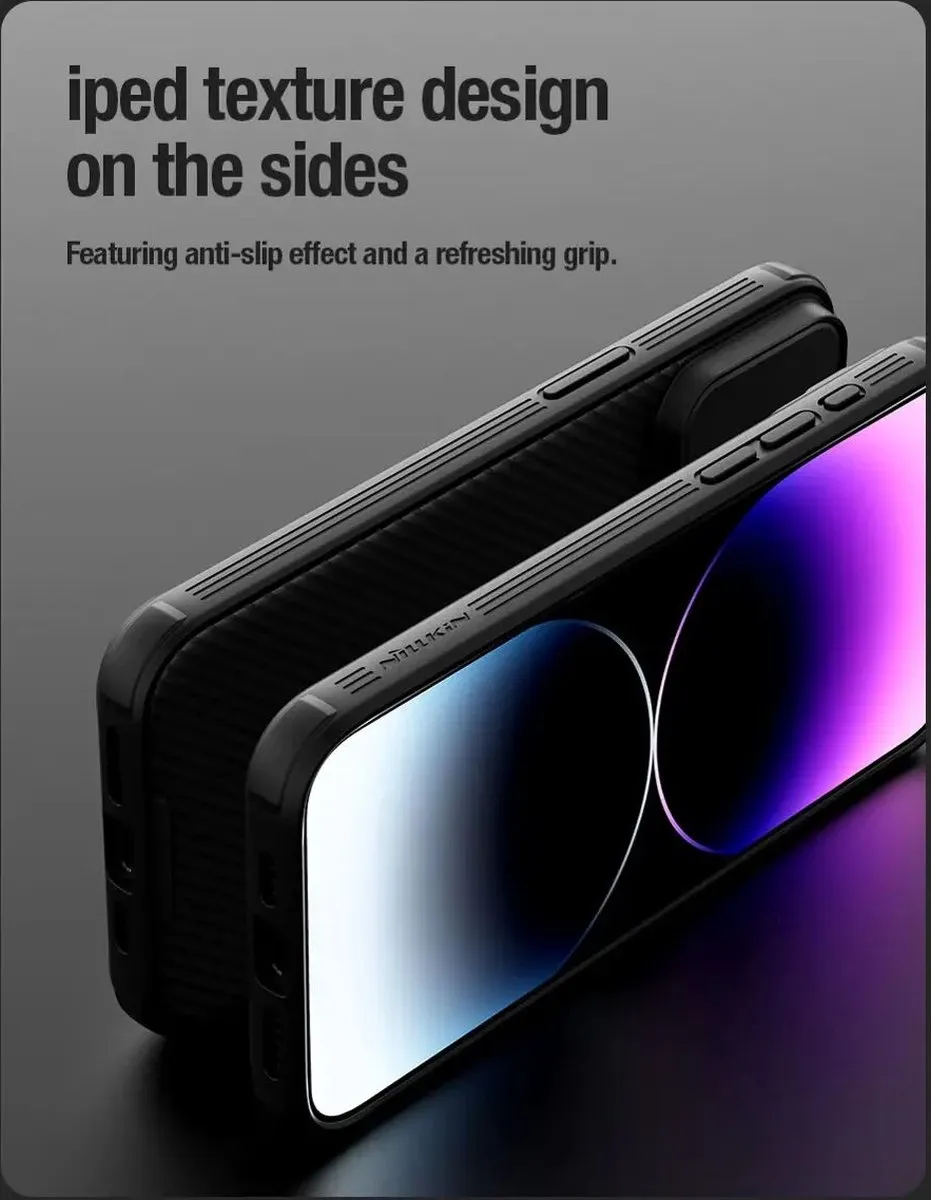 Nillkin CamShield Hoesje iPhone 15 Plus - Zwart