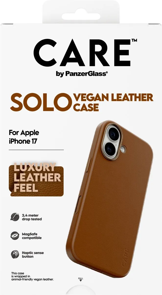 PanzerGlass CARE Solo Case iPhone 17 - Bruin - afbeelding 2 van 5