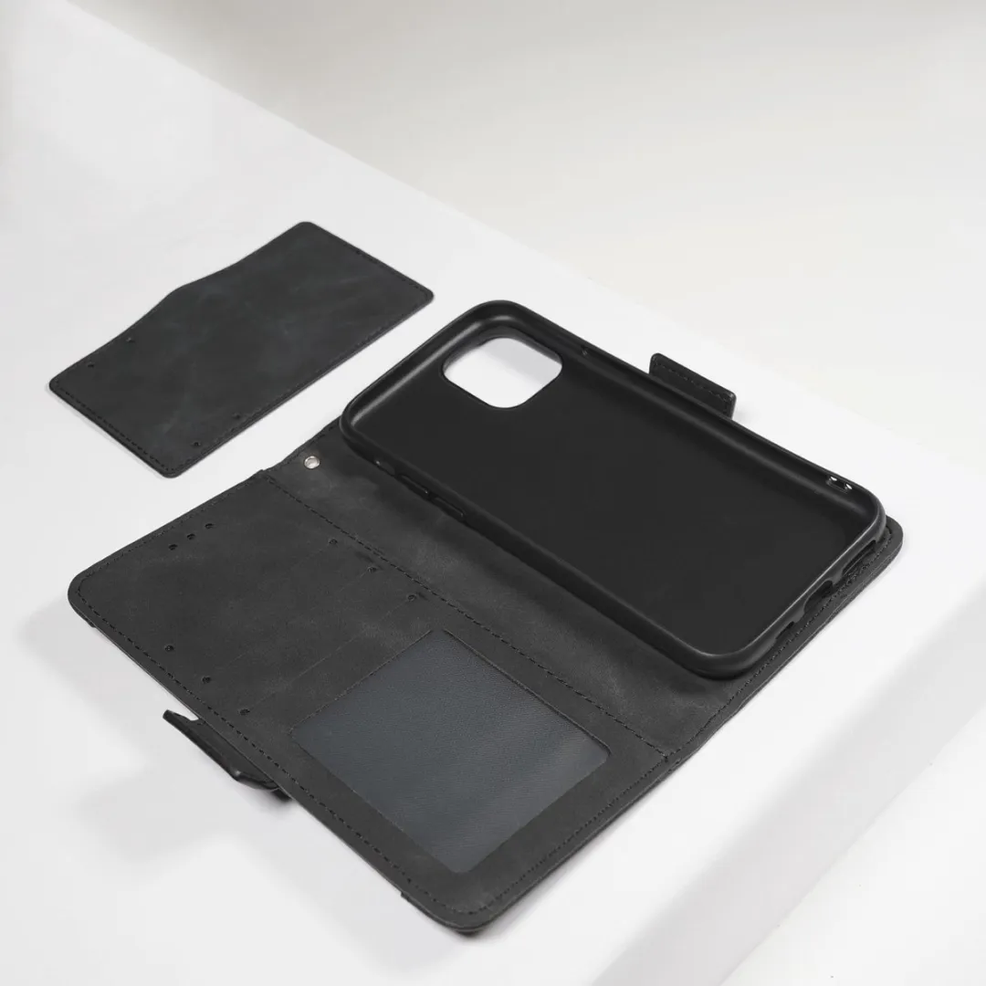 BMAX BMAX984562 iPhonehoesje - 7 Pasjes - Zwart