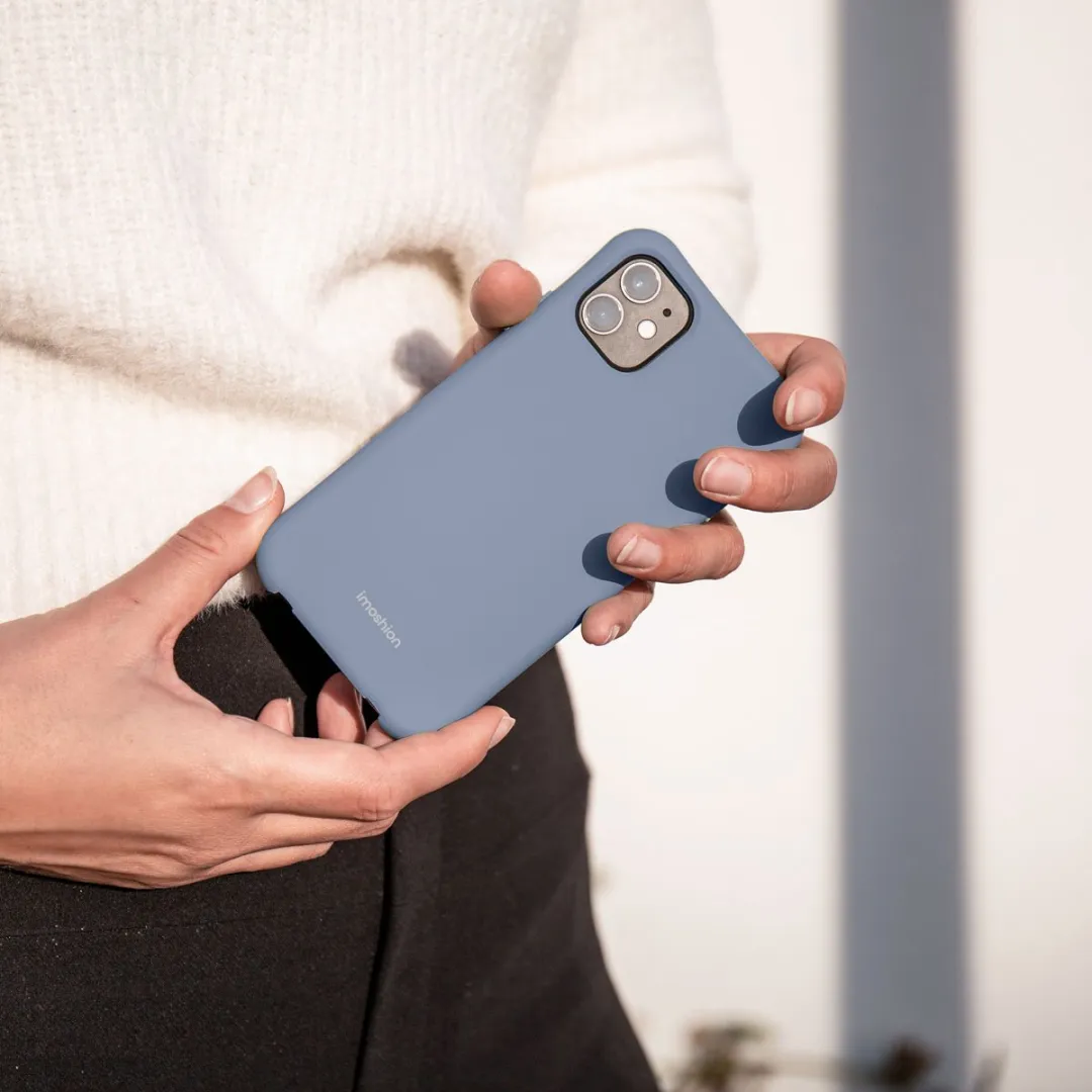 Imoshion Hoesje iPhone 14 Ash Blue - Backcover met koord