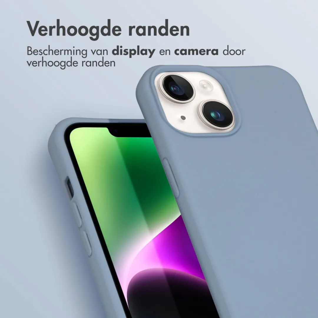 Imoshion Hoesje iPhone 14 Ash Blue - Backcover met koord