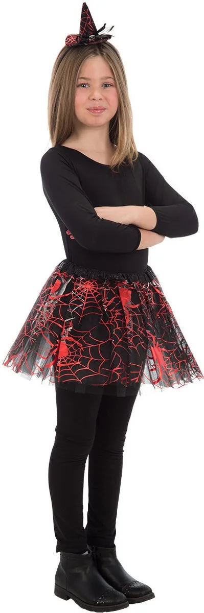 Carnival Toys Tutu Meisjes 30cm - Rood/Zwart
