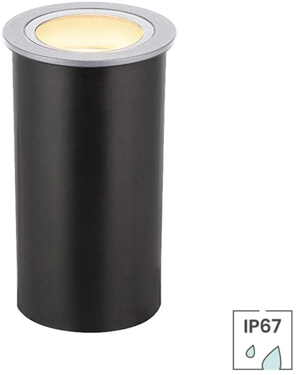 Lybardo Grondspot Buiten GU10 - 1 Lichtpunt 7cm Zwart