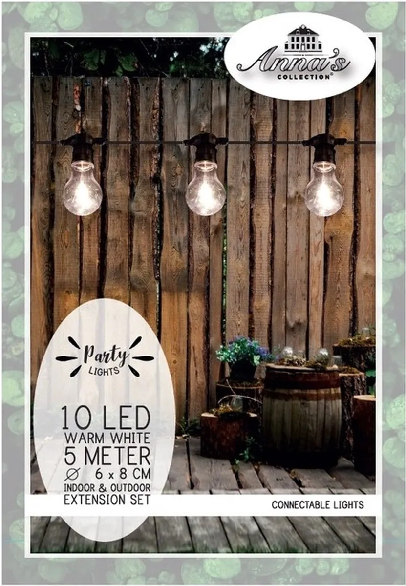 Anna's Collection Warmwitte LED Feestlampjes 10 Stuks - 5m