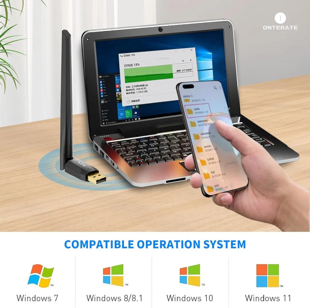 NÖRDIC BT3 USB Bluetooth Adapter 5.4 - Zwart