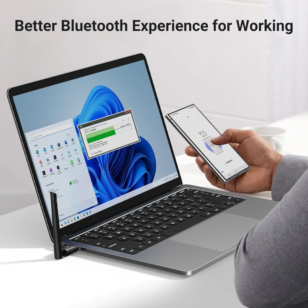 NÖRDIC BT3 USB Bluetooth Adapter 5.4 - Zwart