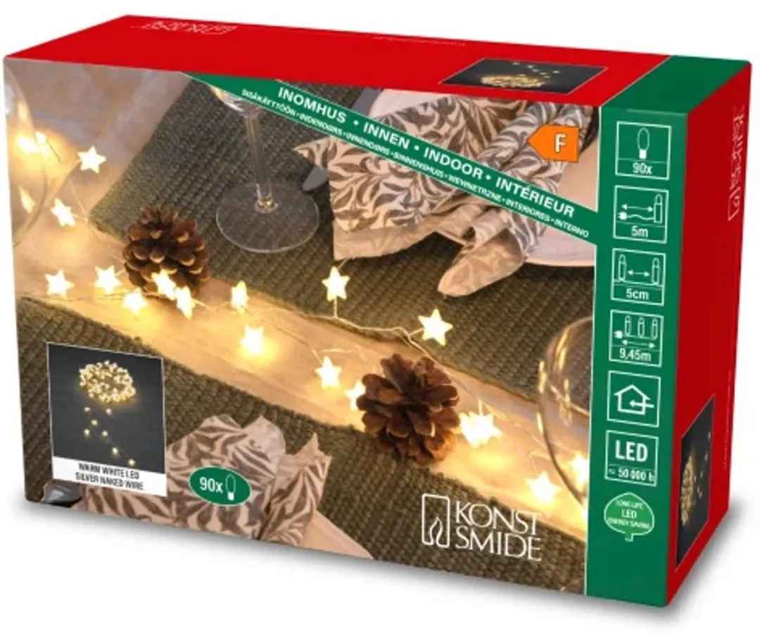 Konstsmide LED Sterrenlichtsnoer Warm Wit 4,45m - afbeelding 3 van 5