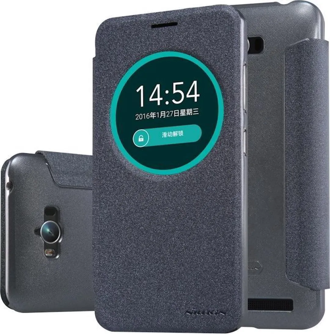 Nillkin New Sparkle Book Case Asus ZenFone Max - Donkergrijs - afbeelding 6 van 6