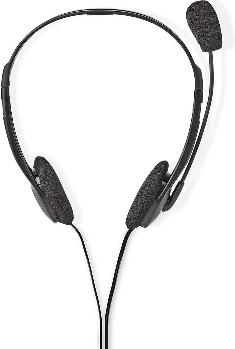 Nedis PC-Headset CHST100BK - On-Ear - Stereo - Zwart