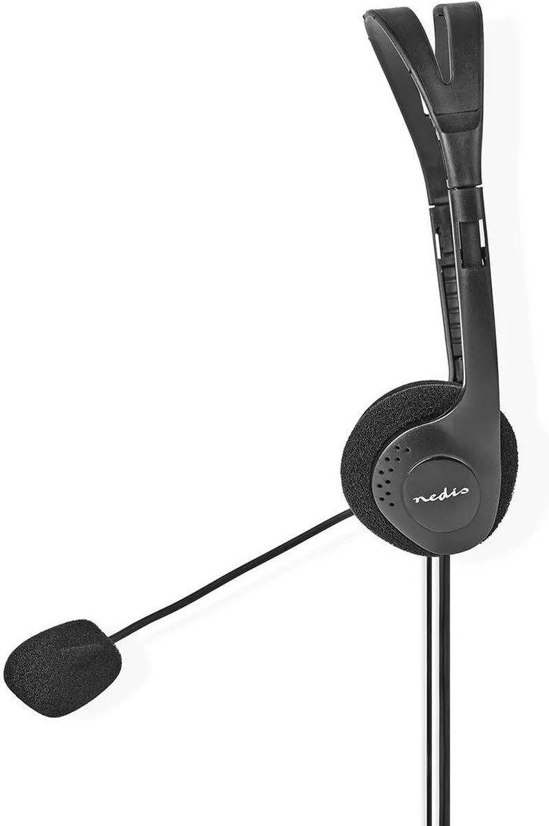 Nedis PC-Headset CHST100BK - On-Ear - Stereo - Zwart - afbeelding 6 van 6