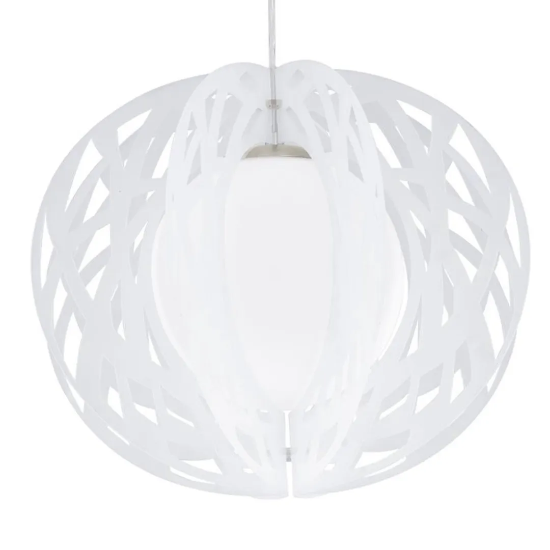 Eglo Forca Hanglamp 1 Licht 60W - Nikkel Mat Ø400mm - afbeelding 2 van 6