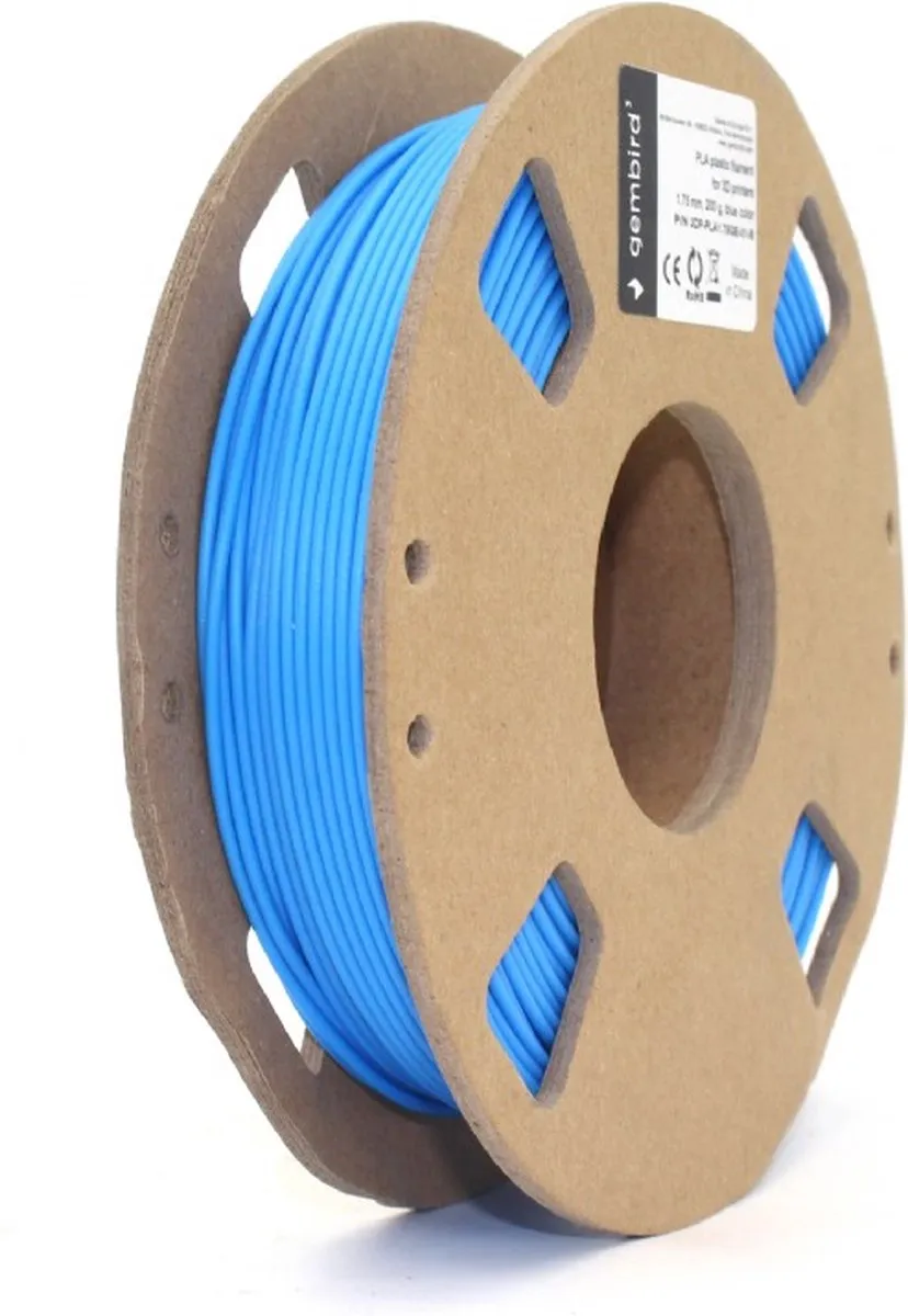 Gembird PLA Filament 1.75mm - 3x200g Zwart/Wit/Blauw