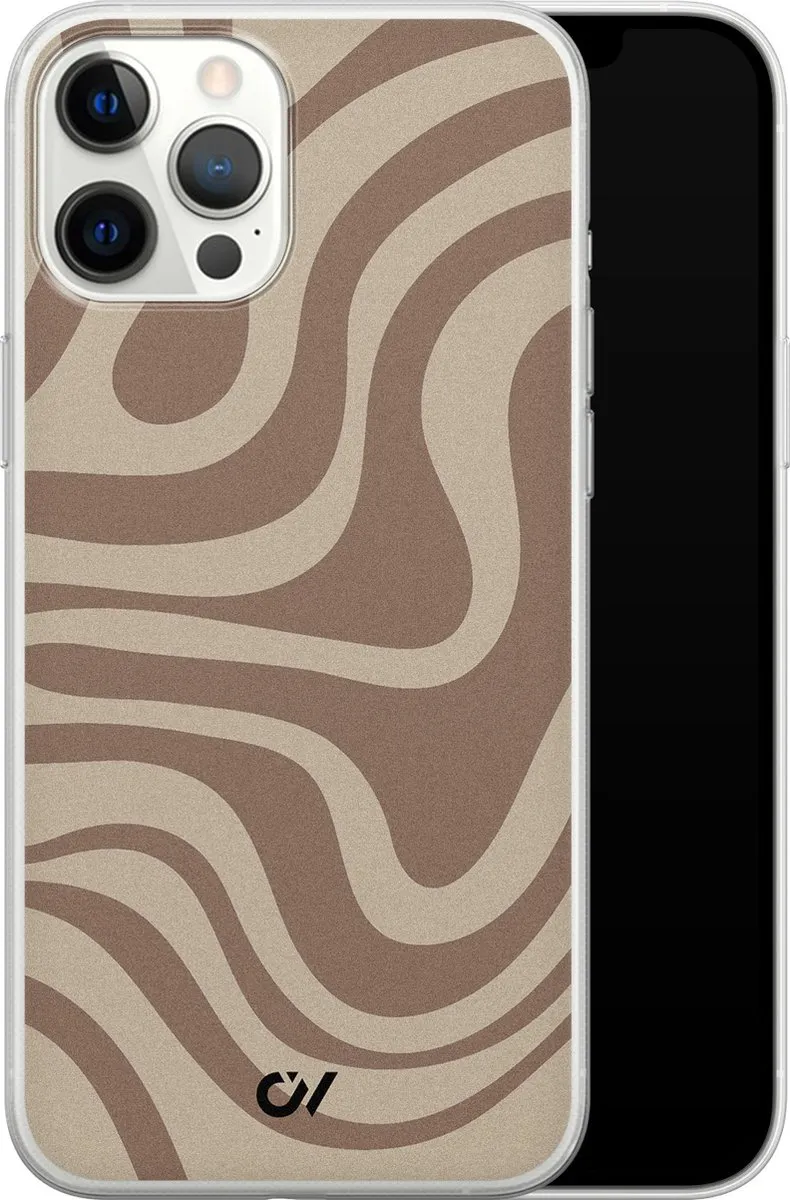 Casevibes iPhone 12 Pro Max Hoesje A/12PM/UV/022 - Bruin