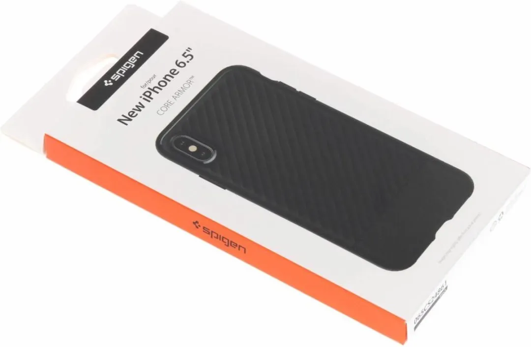 Spigen Core Armor Case iPhone XS Max - Zwart - afbeelding 6 van 6