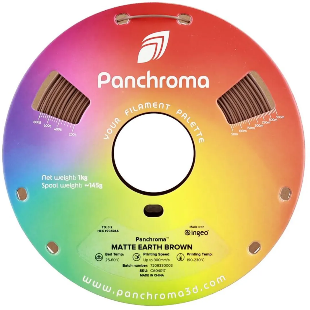 Polymaker Panchroma Matte PLA Filament 1.75mm 1000g Earth Brown